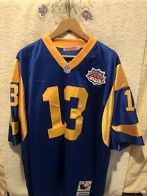 Kurt Warner St. Louis Rams Throwback Jersey 2000 Mitchell & Ness. Size 54 • $89