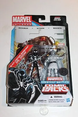 Marvel Universe Greatest Battles Comic Pack Black Costume Spiderman Dr Doom TRU • $34.99