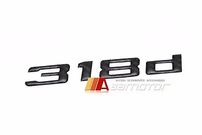 $15.30 • Buy Rear Trunk Emblem Badge Carbon Fiber Letters 318d Fit BMW E30 E36 E46 E90 F30