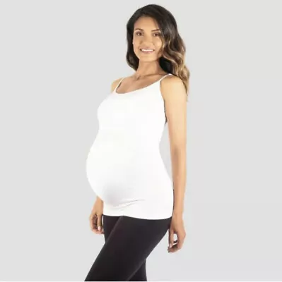 Maternity Belly Support Cami By Isakel White-  Size S/M • $12
