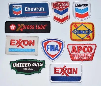 Vintage Embroidered Corporate Oil & Gas Clothing Patches Collectible Memorabilia • $7.77