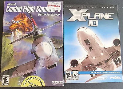 X Plane 10 And Combat Flight Sim Battle For Europe • $25