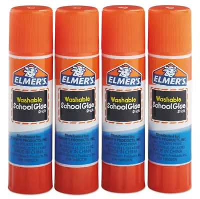 Elmer's All Purpose School Glue Sticks Washable (4 Sticks = 0.96oz) Open Box • $5.99