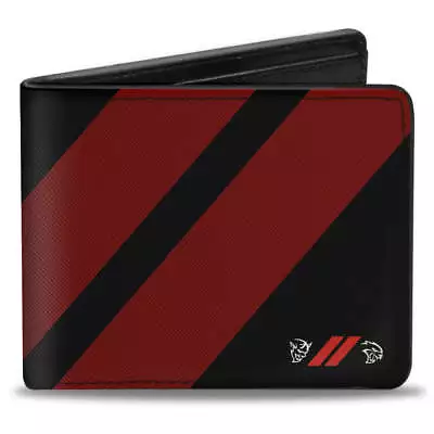 Dodge Demon Hellcat Black Vegan Leather Men's Bi-Fold Wallet Official Licensed • $21.99