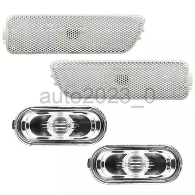 4X Clear Front Bumper Fender Side Marker Light For VW MK4 GOLF JETTA CABRIO • $12.98