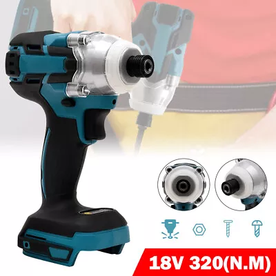 1/4″ Cordless Brushless Impact Driver Tool FOR Makita DTD152 DTD154 18V Li-ion • £28.29