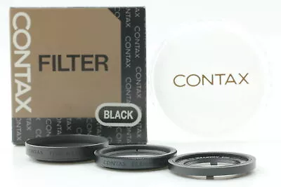 [ ALL MINT ] Contax T3 Black 30.5mm Adapter TVS Metal Hood P Filter From JAPAN • $350.79