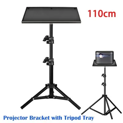 DVD Projector Laptop DJ Tripod Stand Adjustable Height With Tripod Tray • £11.98