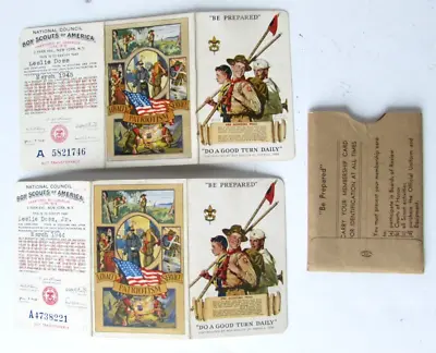 Vintage BOYSCOUT Cards 1944-1945 WWII Era Membership EAGLE Scout • $55