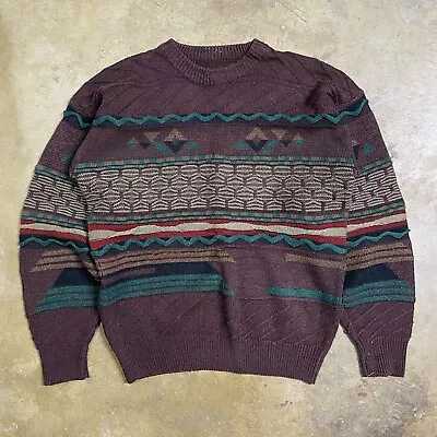 Vintage Coogi Style Cable Knit Sweater Notorious BIG Sz M-L • $39.99