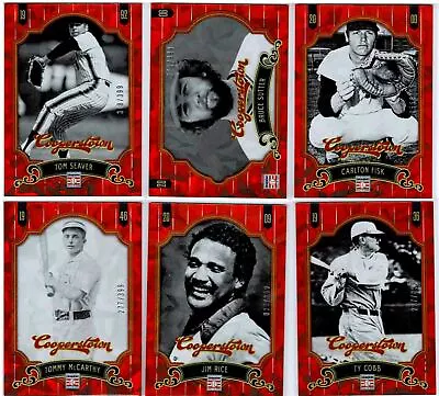 Single Card You Pick! - 2012 Panini Cooperstown Baseball RED Crystal #d/399 • $1.99