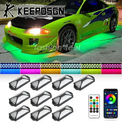 For Mitsubishi Eclipse RGB LED Rock Lights Underglow Body Kit Turn Signal Brake • $65.99