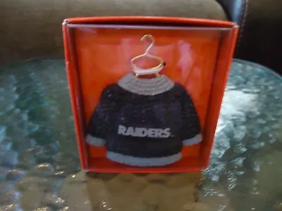 NFL Raiders Sweater Christmas Ornament Vintage! 1996 Russ Officially Licensed 3  • $9.95
