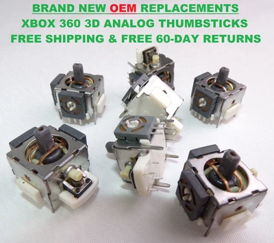 $6.59 • Buy XBOX 360 Controller Gamepad 3D Analog Joystick Replacement Repair Parts OEM X2