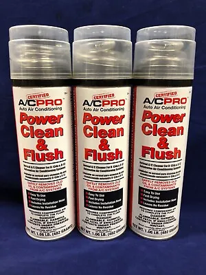 Set Of 3 A/C PRO Professional Auto Air Conditioning Power Clean And Flush W/Hose • $33.99