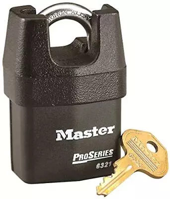 Heavy Duty Weatherproof Padlock Closed Shackle Key Outdoor 6321EURD For Transpo • £49