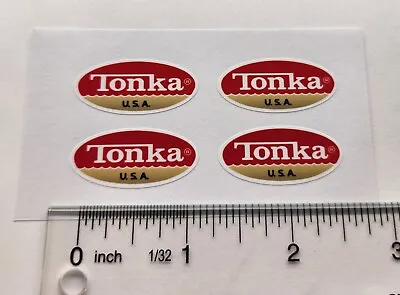 Tonka Logo Sticker 1970 To 1973 Vintage Oval Vinyl Decals Regular Tonka  • $4.99
