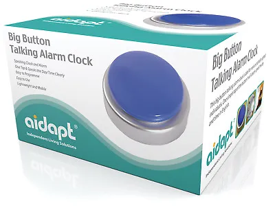 Aidapt Big Button Talking Alarm Clock For Blind Partially Sighted Elderly • £12.95