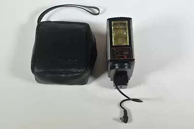 Vivitar Auto 252 Camera Flash W/ Case & Sync Cord See Pictures • $15