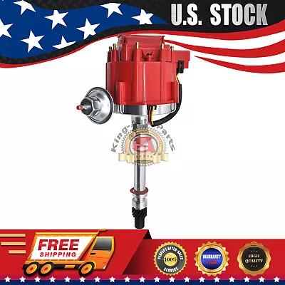 $49.99 • Buy Racing Chevy V8 HEI Distributor W/ 65K Coil 7500RPM - 350 454 SBC BBC  GM08