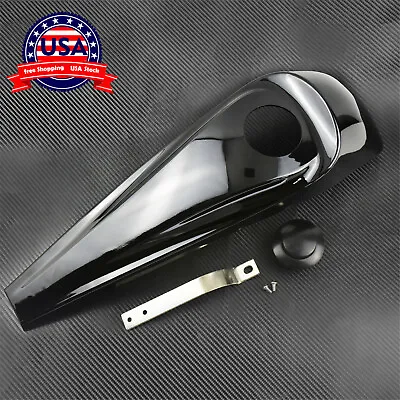 Gloss Black Dash Fuel Console Cover + Gas Tank Cap Fit For Harley Touring 08-22 • $19.94