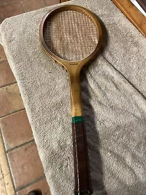 TENNIS RACKET Vintage Wooden Early Wilson Fairfield W/Cage • $225