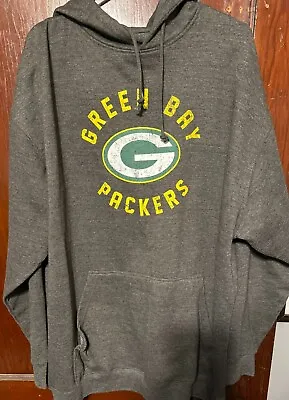 Green Bay Packers Sweatshirt Mens 3XL Gray Pullover Hoodie NFC North • $19.99