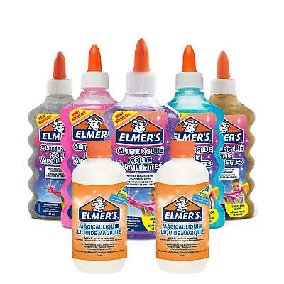 £19.99 • Buy Elmers Slime Glitter Glue Starter Kit Set Gold Silver Pink Purple Blue Colours
