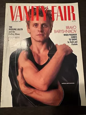 Vanity Fair Magazine US Edition January 1987 Mikhail Baryshnikov • £10