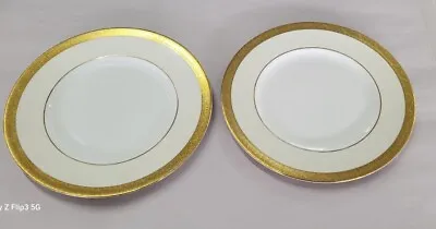 Set Of 2 Minton Buckingham (England) Dinner Plate K159 (10.75 ) W Gold Trim • $37.50