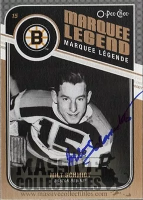 2011-12 O-Pee-Chee 549 MILT SCHMIDT Marquee Legend SIGNED W/ COA Boston Bruins • $19.99