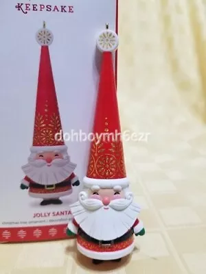 Hallmark 2017 Jolly Santa Retro Design Christmas Ornament • $24.98