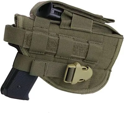 Tactical Adjustable Pistol Holster For Military Right Hand Molle Pistol Holster • $14.98