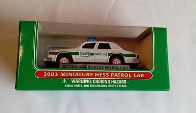 Vintage Mini Miniature Hess Truck 2003 Police Patrol Car New In Box • $9.95