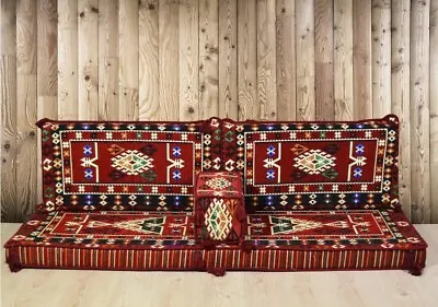 Sofa Set Arabic Turkish Kilim Corner Cushion Pillows Lounge Couch With SPONGE • $359
