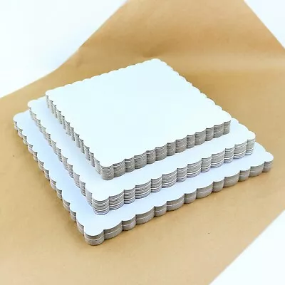 12PK24PK Cake Base Rigid 2mm/2.5mm Cake Boards Whiteboard Tray 6''8''10''12'' • £5.99