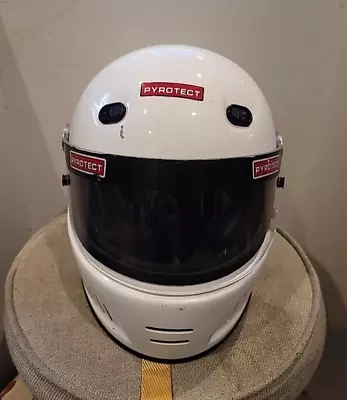 Pyrotect Racing Helmet SA-2005 Size Medium Fiberglass White • $68