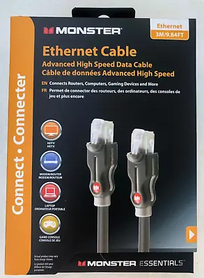 (6) Monster Ethernet Cables - Advanced High Speed Data Cable - 3 Meter/9.84 Feet • $28