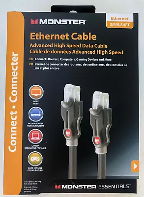 Monster Ethernet Cable - Advanced High Speed Data Cable - 3 Meter/9.84 Feet NEW • $10.85