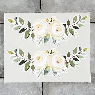 £3.99 • Buy 2 X Rose Flower Vinyl Stickers Decals Wall MacBook Laptop IPad - SKU6872