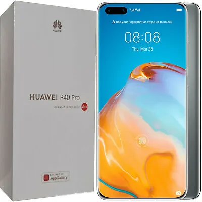 BNIB Huawei P40 PRO (5G) ELS-NX9 Dual-SIM 256GB Silver Factory Unlocked OEM • $1149
