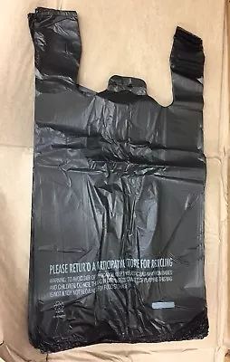 New 200ct Large 1/6 Thank You T-shirt Plastic Grocery Shopping Bags With Handle • $18