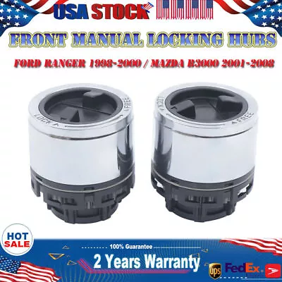 New Manual Locking Hubs For Ford Ranger 1998-2000 For Mazda Pickup 2001-2008 4x4 • $48