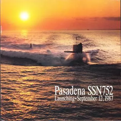 Submarine USS PASADENA SSN-752 LAUNCHING CEREMONY Booklet • $9.95