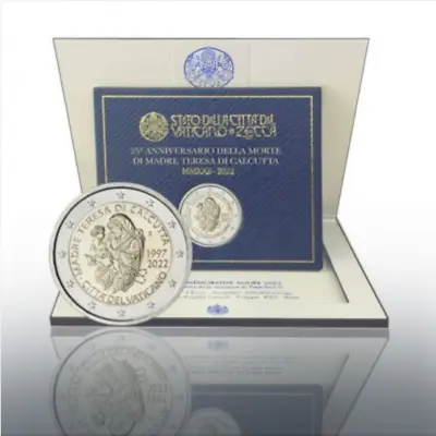 2022 Vatican € 2 Euro BU Coin Death Of Mother Teresa Of Calcutta 25 Years • $37.39