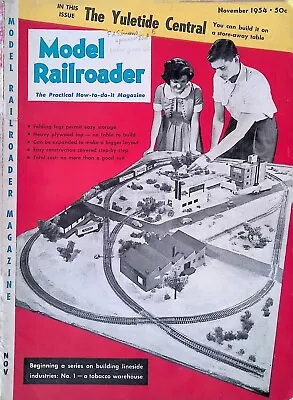 Model Railroader Magazine November 1954 A Tabacco Warehouse Yuletide Central • $11.99