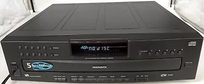 Magnavox Multi Compact Five (5) Disc Carousel Changer Player CD CDC-745 Black • $44.99