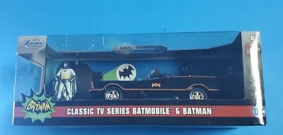 Jada Toys Classic TV Series Batmobile Car With Batman Figure • $10