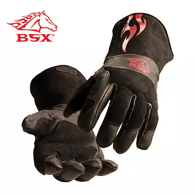 $35.95 • Buy Revco Black Stallion BS50 Premium Split Cowhide Stick/MIG Welding Gloves Medium