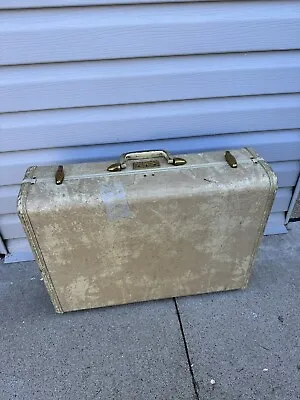 Vintage Samsonite Marble Color Hard Case Luggage Briefcase Suitcase Brass Locks • $75